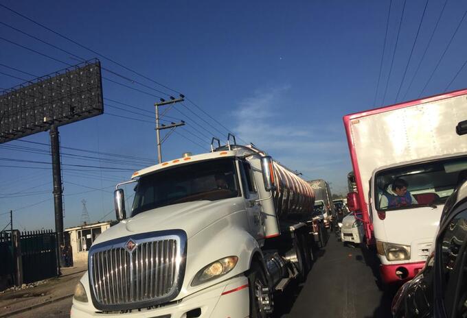Protesta de transportadores en Bogotá