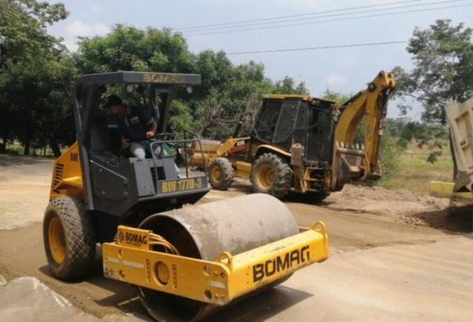 Trabajos de reparación vía Cúcuta-Ocaña-Tibú