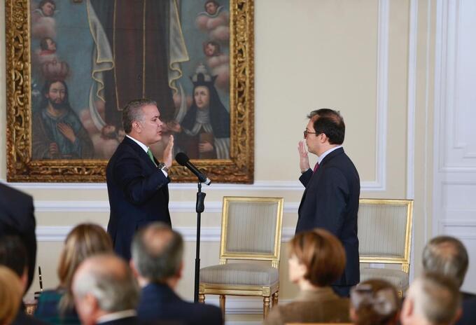 Posesión del fiscal General, Francisco Barbosa