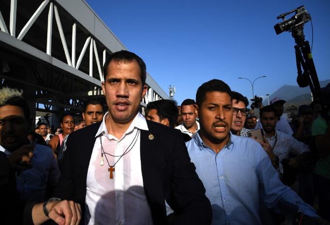 Juan Guaidó llega a Venezuela Juan Guaidó llega a Venezuela