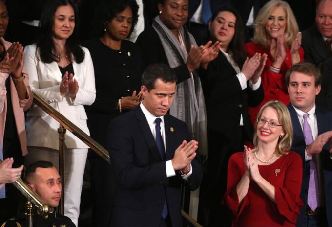 Juan Guaidó en el discurso de la Unión de Donald Trump