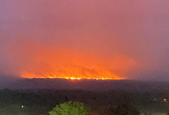Incendio presentado en Caño Cristales en el municipio de la Macarena.