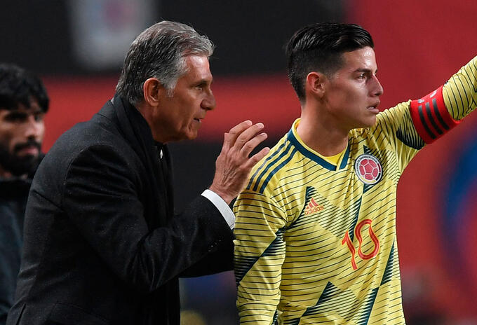 James Rodríguez, Carlos Queiroz, Selección Colombia