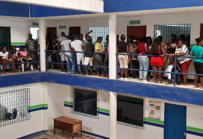 En un albergue permanecen 150 familias desplazadas