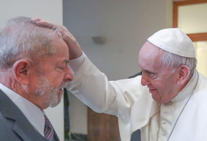 Lula da Silva y el Papa Francisco