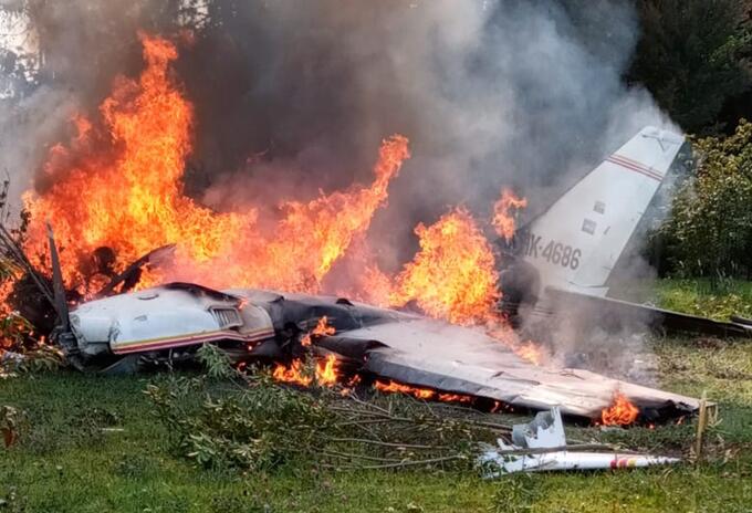 Avioneta estrellada