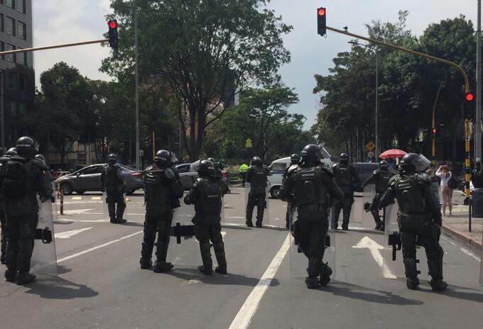 Calle 72 Con Caracas Afectada Por Bloqueos Rcn Radio