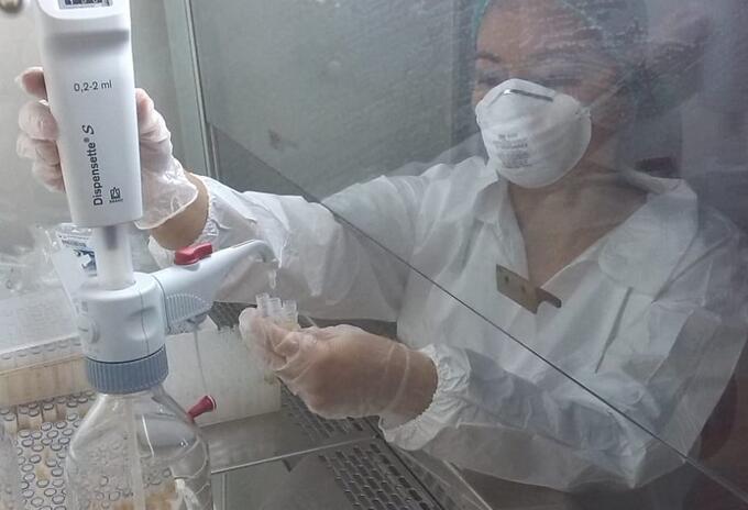 Laboratorio para pruebas de Covid-19