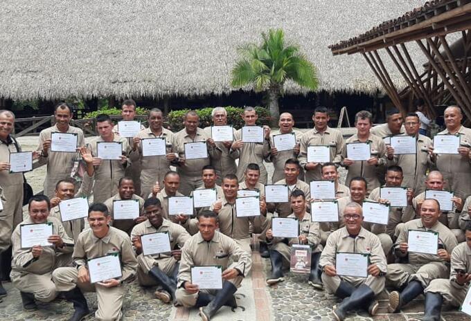 Graduación excombatientes Parque Panaca