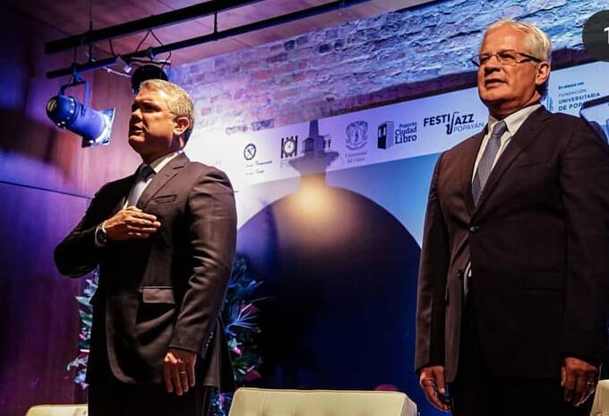 Alcalde de Popayán en encuentro con presidente Duque