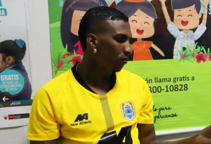 Johan Arango, futbolista colombiano del Binacional de Perú.
