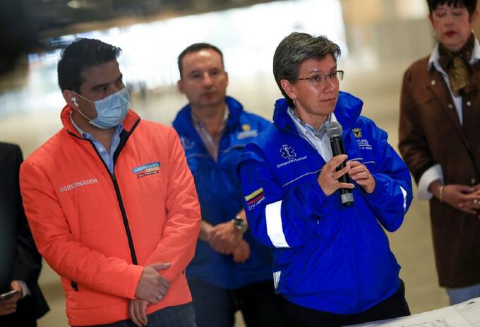 Claudia López, alcaldesa de Bogotá contingencia Claudia López, alcaldesa de Bogotá contingencia