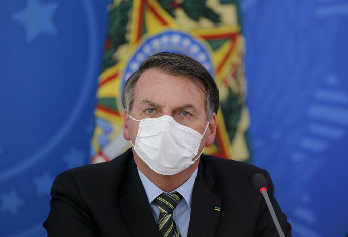 El presidente Jair Bolsonaro ha sido muy criticado por el manejo del coronavirus. Coronavirus en Brasil