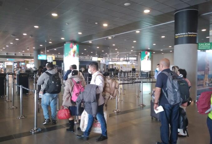Controles en el Aeropuerto El Dorado, por el coronavirus