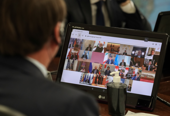 Reunión virtual del G20 por el Covid-19