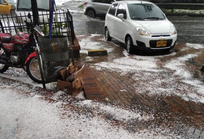 Granizada en Bogotá