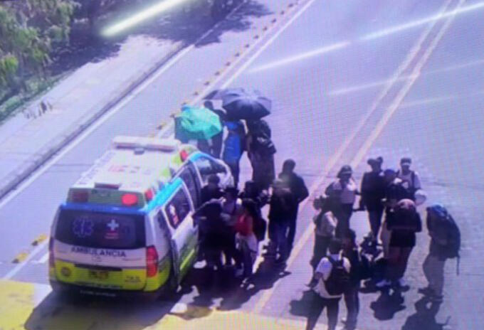El hecho ocurrió en inmediaciones del ITM, donde se realizan protestas estudiantiles.