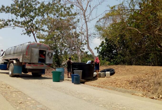 En la mayoría de poblaciones rurales no hay agua.