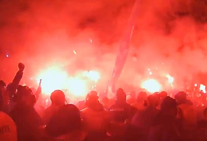 Ultras del PSG en Champions League