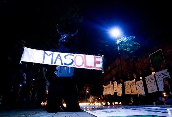 Marcha contra las corridas de toros