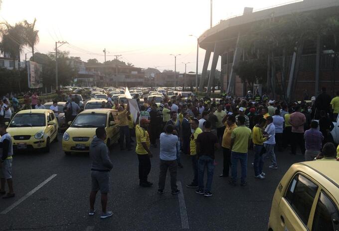 Taxistas de Ibagué.