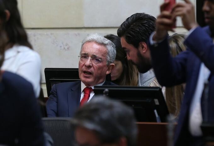 Álvaro Uribe en el Congreso de la República