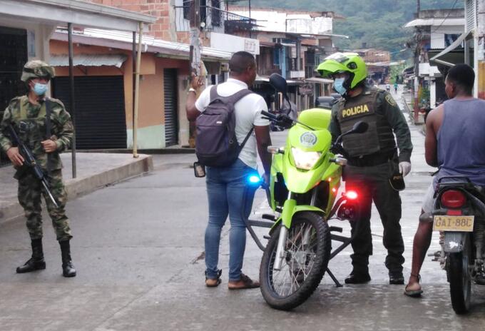 Controles de las autoridades en Chocó.