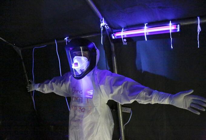 Limpieza con rayos ultravioleta elimina bacterias