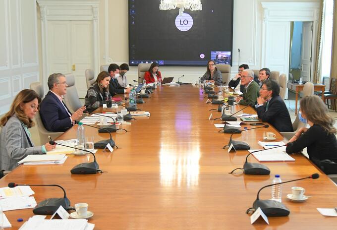 Reunión presidente y alcaldesa