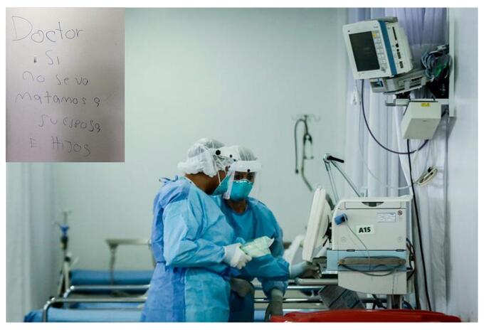 Amenaza a médico Amenaza a médico