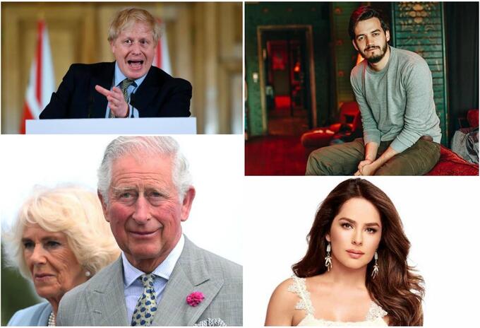 Boris Johnson, el príncipe Carlos, Juan Pablo Villamil y Danna García