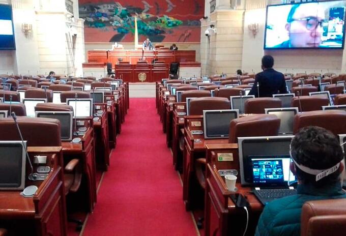 Cámara de Representantes así sesiona en tiempos de coronavirus