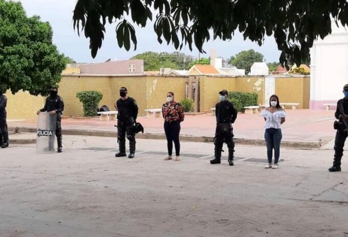 Hombres del Esmad custodiaron el sepulcro