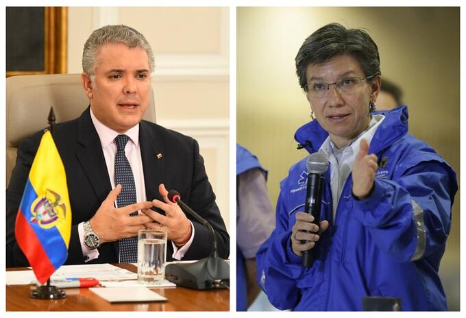 Iván Duque y Claudia López Iván Duque y Claudia López