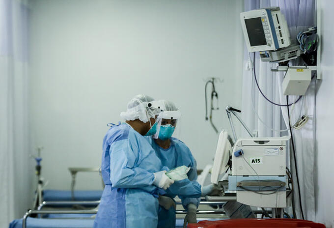 Hospital Militar durante emergencia del Covid-19.