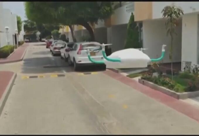 Dron con icopor