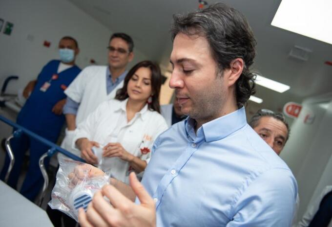 Alcalde de Medellín, Daniel Quintero, durante la pandemia del coronavirus