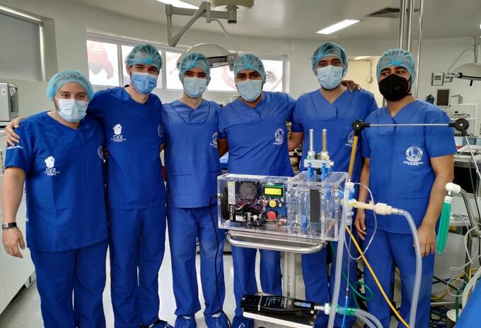 Ventiladores creados por investigadores en Medellín, Antioquia