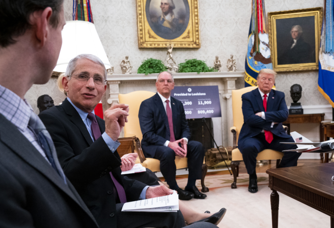 Anthony Fauci, epidemiólogo y asesor del grupo contra el coronavirus. Anthony Fauci, epidemiólogo y asesor del presidente Donald Trump
