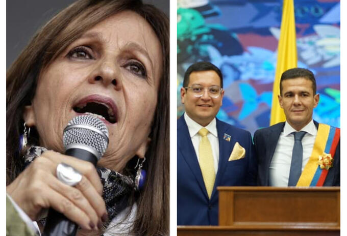 Ángel María Robledo y la Mesa Directiva de la Cámara de Representantes