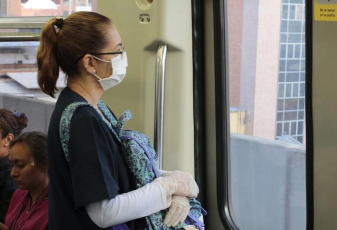 Vagones del Metro de Medellín.