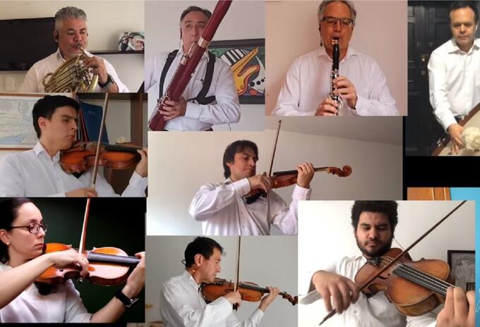 Orquestas del país se unen para interpretar el Himno Nacional