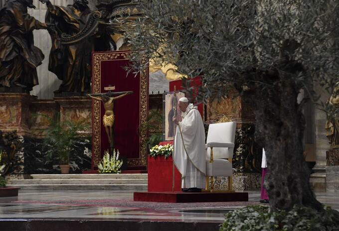 Papa en Domingo de Ramos