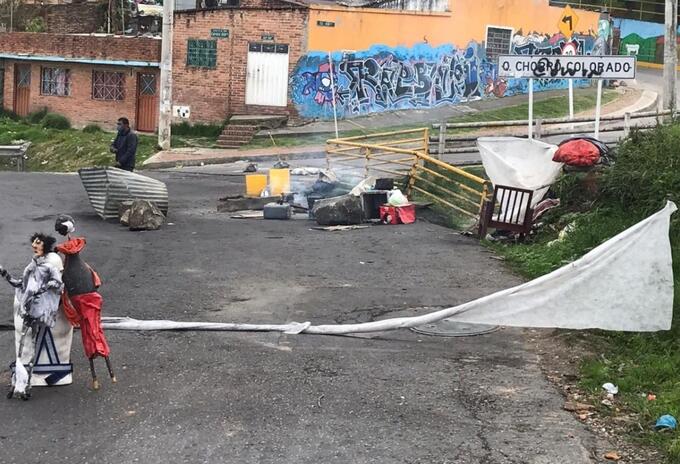 Cuarentena en Bogotá / protestas por entrega de ayudas