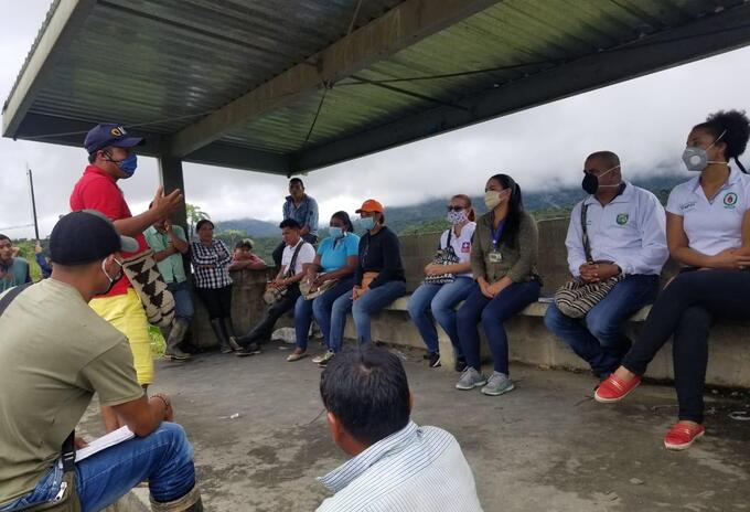 Reunión de las autoridades en Chocó con comunidades indígenas