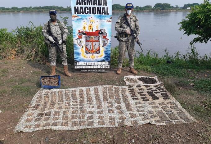 El material de guerra pertenecería a la guerrilla del Eln.