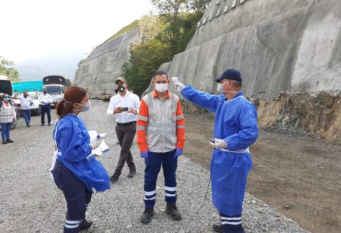 Obras de Pacífico 1 en Antioquia.
