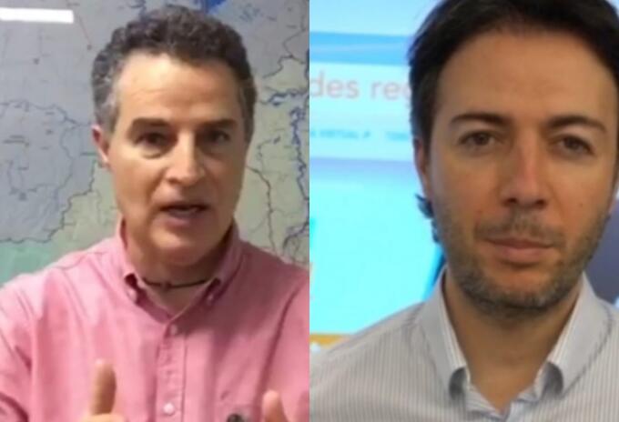 Gobernador de Antioquia, Aníbal Gaviria, y alcalde de Medellín, Daniel Quintero.