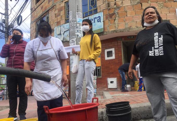 Varios barrios de Usme se encuentran sin agua en medio de la cuarentena