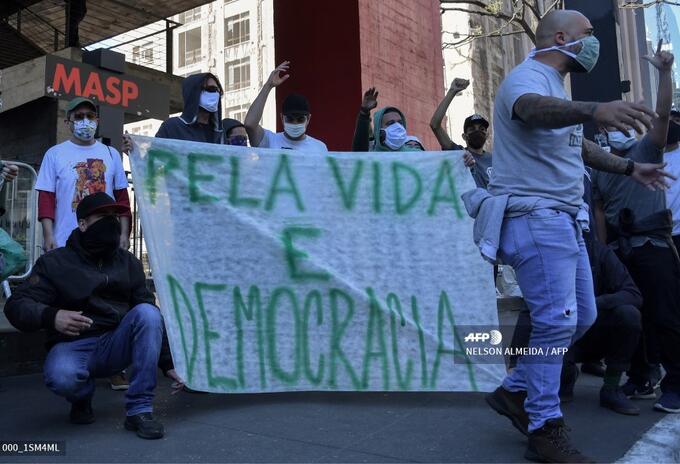 Protestas en Brasil entre seguidores de Bolsonaro y opositores